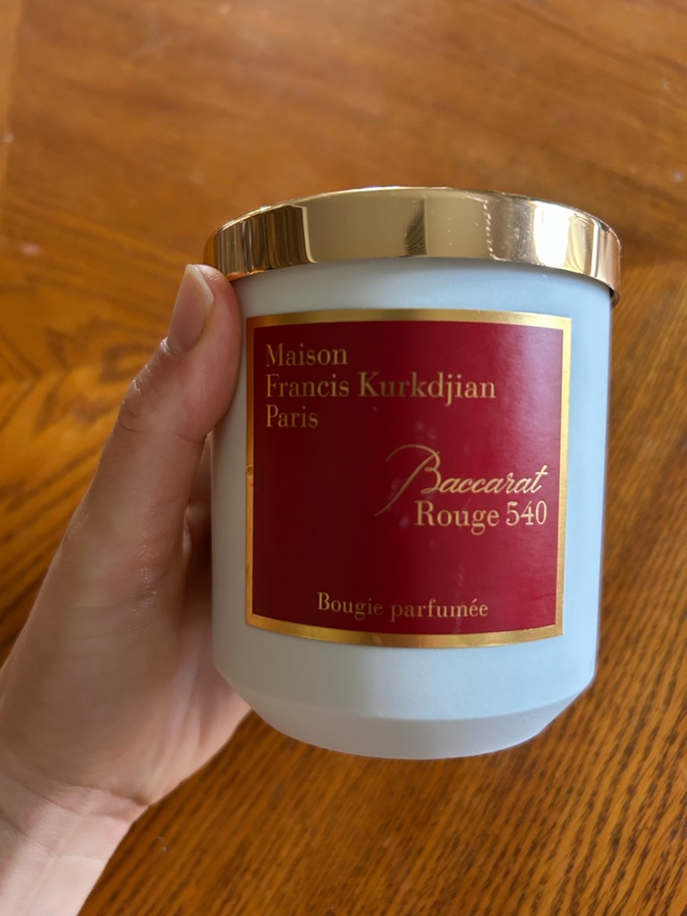 🆕 Maison Francis Kurkdjian Baccarat Rouge 540 Scented Candle White Ceramic
